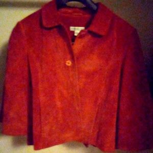 Coldwater Creek Rust Suede Jacket